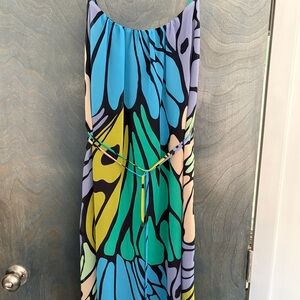 Sam Edelman Blue and Green Maxi Dress